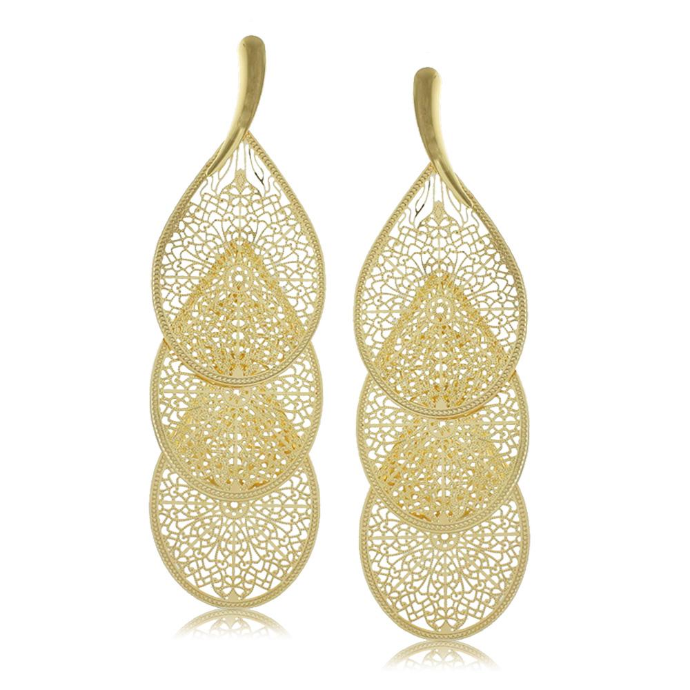 10146R 18K Gold Layered Earring