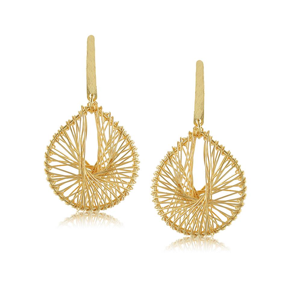 10373R 18K Gold Layered Earring
