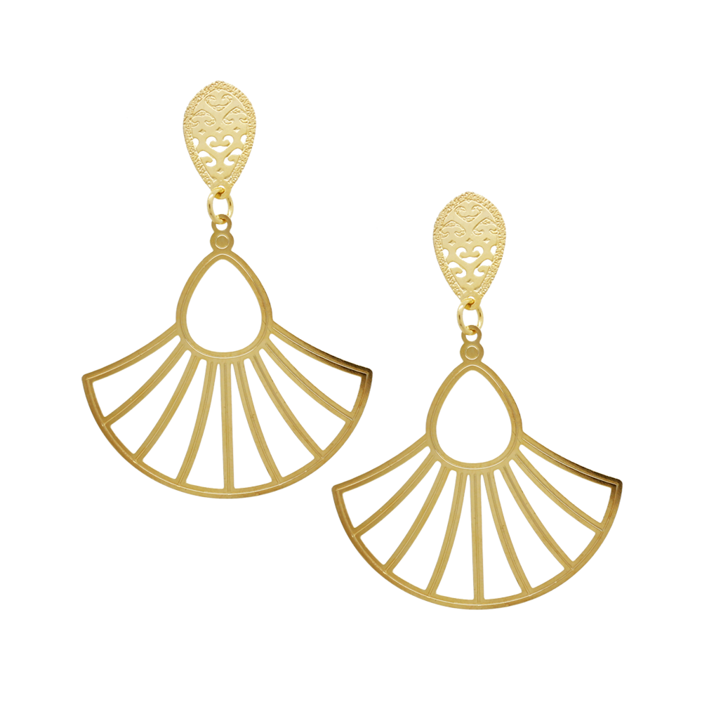 36458 18K Gold Layered Earring