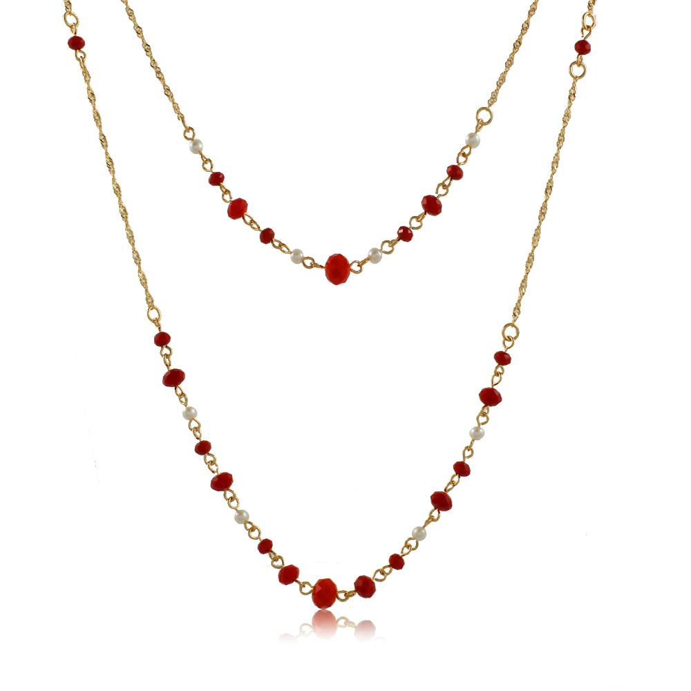 46093 18K Gold Layered Necklace 90cm/36in