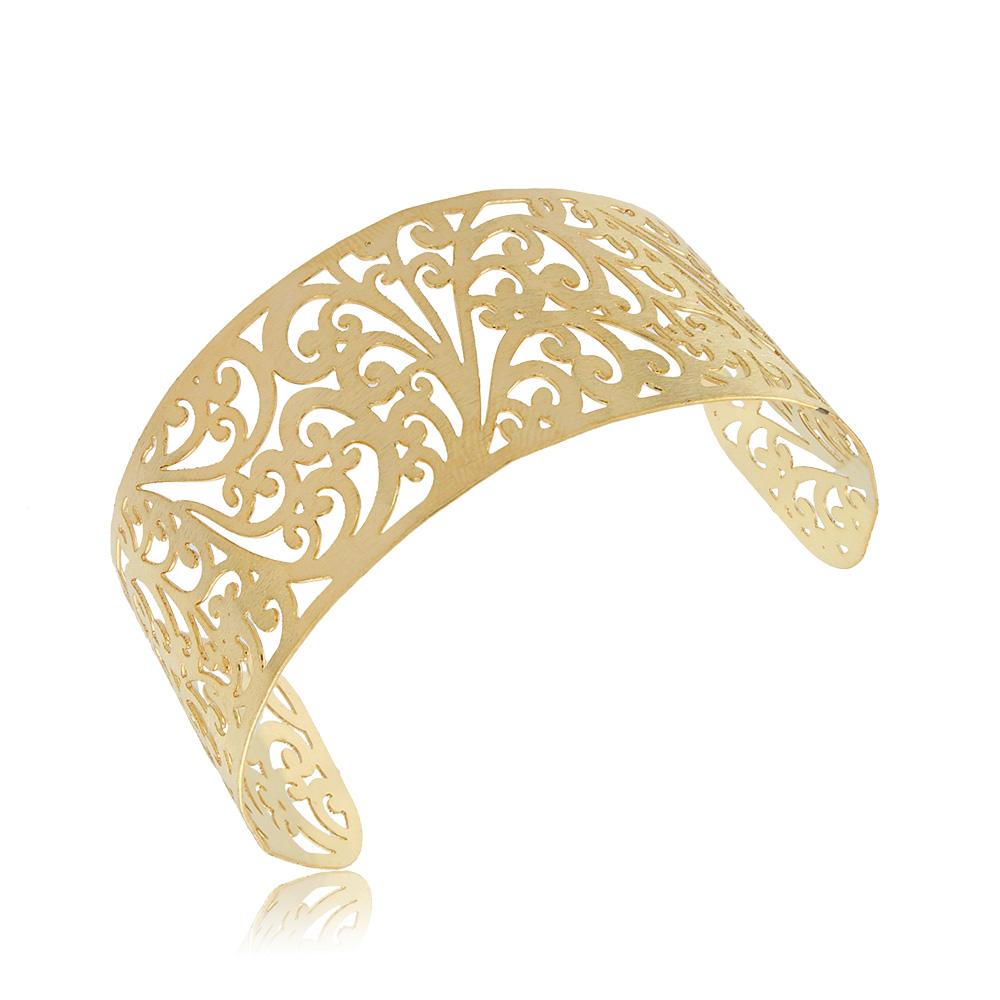 86022 18K Gold Layered Bracelet Adjustable