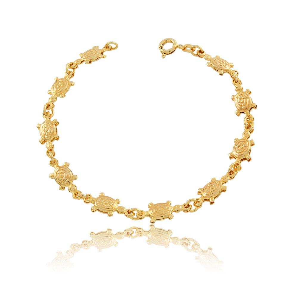 86042 18K Gold Layered Bracelet 18cm/7in