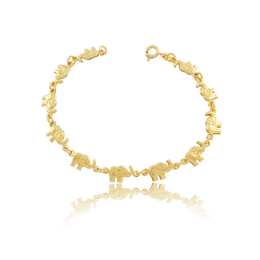 86043 18K Gold Layered Bracelet 18cm/7in