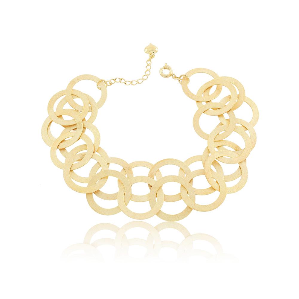 86070 18K Gold Layered Bracelet 18cm/7in