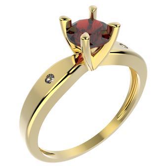 Tarnish Resistant, Nickel free and Hypoallergenic for Sensitive skin, Apparel and Accessories, Jewelry, Rings CZ Ring Finished in 18K Yellow Gold Women Jewelry 11714 Clear 6