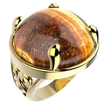 Tarnish Resistant, Nickel free and Hypoallergenic for Sensitive skin, 8 Tiger Eye
