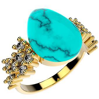 Tarnish Resistant, Nickel free and Hypoallergenic for Sensitive skin, Clear/Turquoise 6