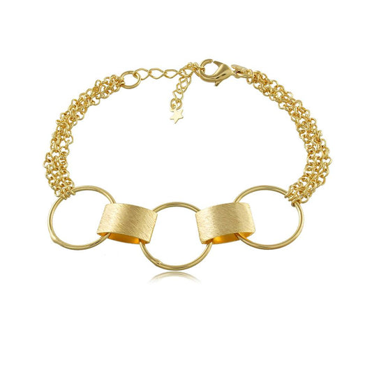 40043R 18K Gold Layered Bracelet 18cm/7in