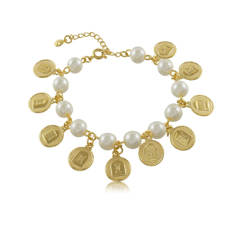 40253R 18K Gold Layered Bracelet 18cm/7in