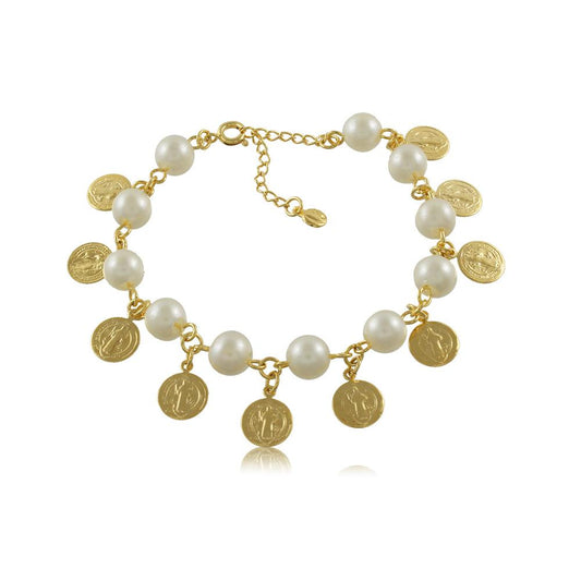 40257R 18K Gold Layered Bracelet 18cm/7in