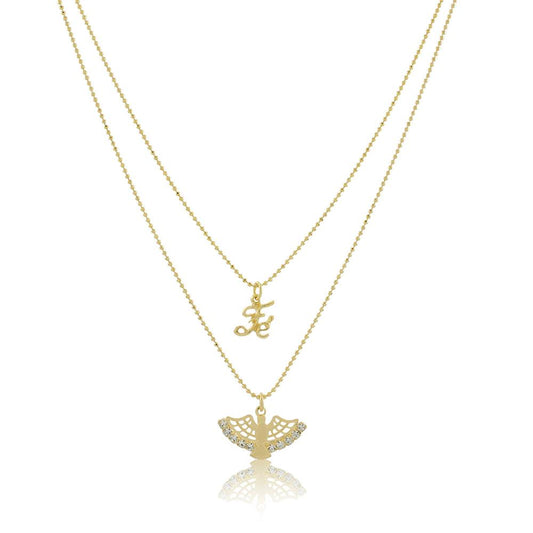 46051 18K Gold Layered Necklace 45cm/18in