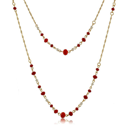 46093 18K Gold Layered Necklace 90cm/36in