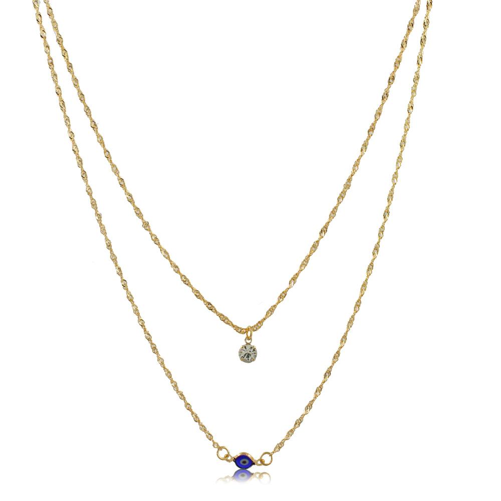 46099 18K Gold Layered Necklace 50cm/20in