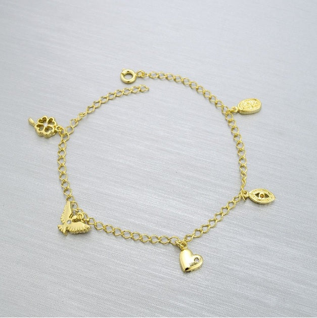 86007 18K Gold Layered Bracelet