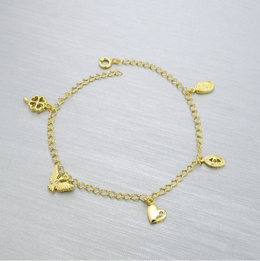 86007 18K Gold Layered Bracelet