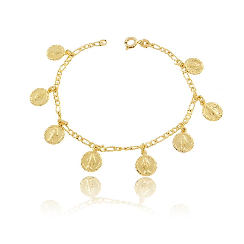 86044 18K Gold Layered Bracelet 18cm/7in