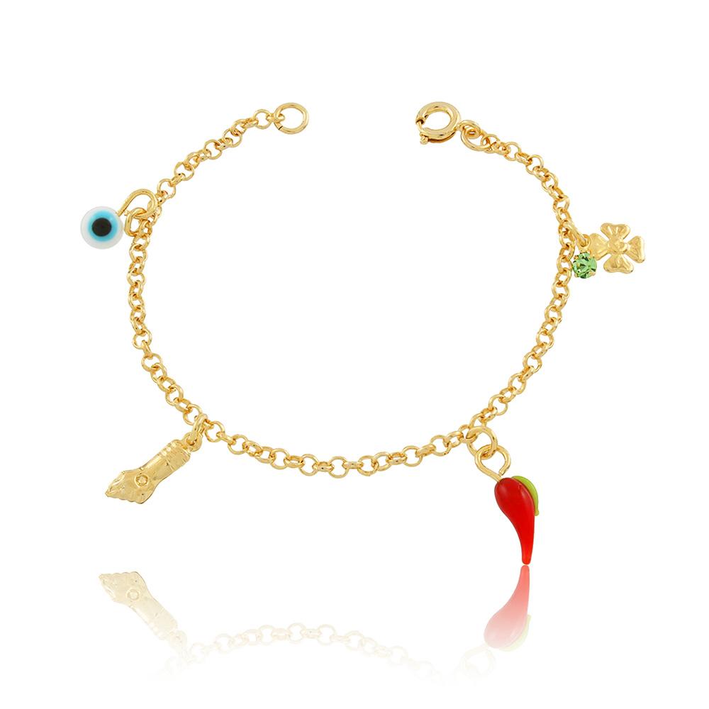 86047 18K Gold Layered Bracelet 14cm/5.6in