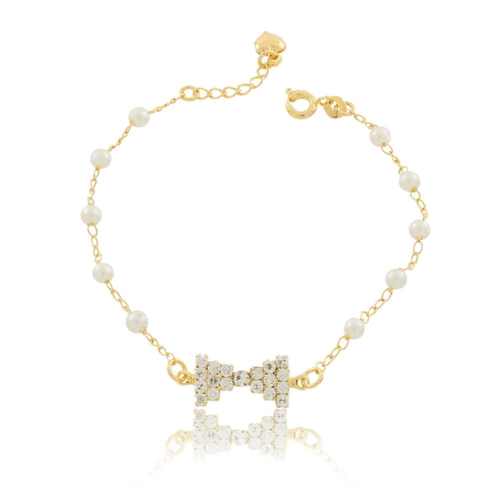 86073 18K Gold Layered Bracelet 18cm/7in