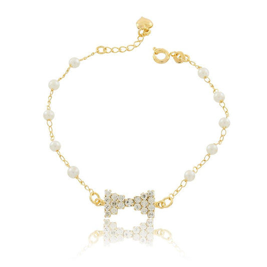 86073 18K Gold Layered Bracelet 18cm/7in