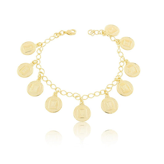 86082 Bracelet 10 COMMANDMENTS 18cm/7in