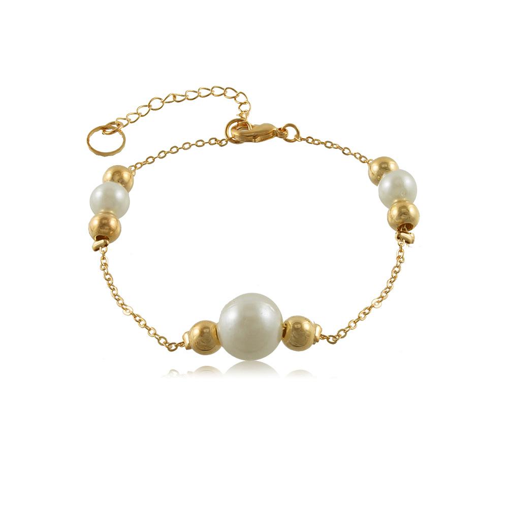 86104 18K Gold Layered Bracelet 18cm/7in