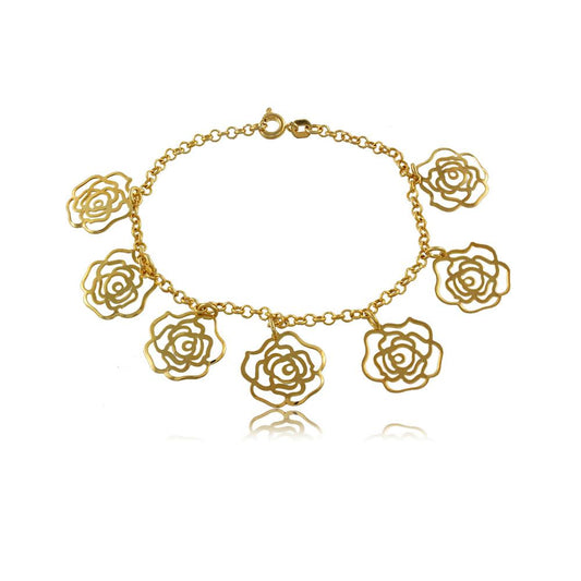 93079 18K Gold Layered -Bracelet 18cm/7in