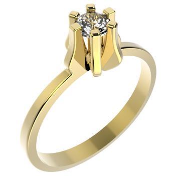 Tarnish Resistant, Nickel free and Hypoallergenic for Sensitive skin, Apparel and Accessories, Jewelry, Rings CZ Ring Finished in 18K Yellow Gold Women Jewelry 10972 6