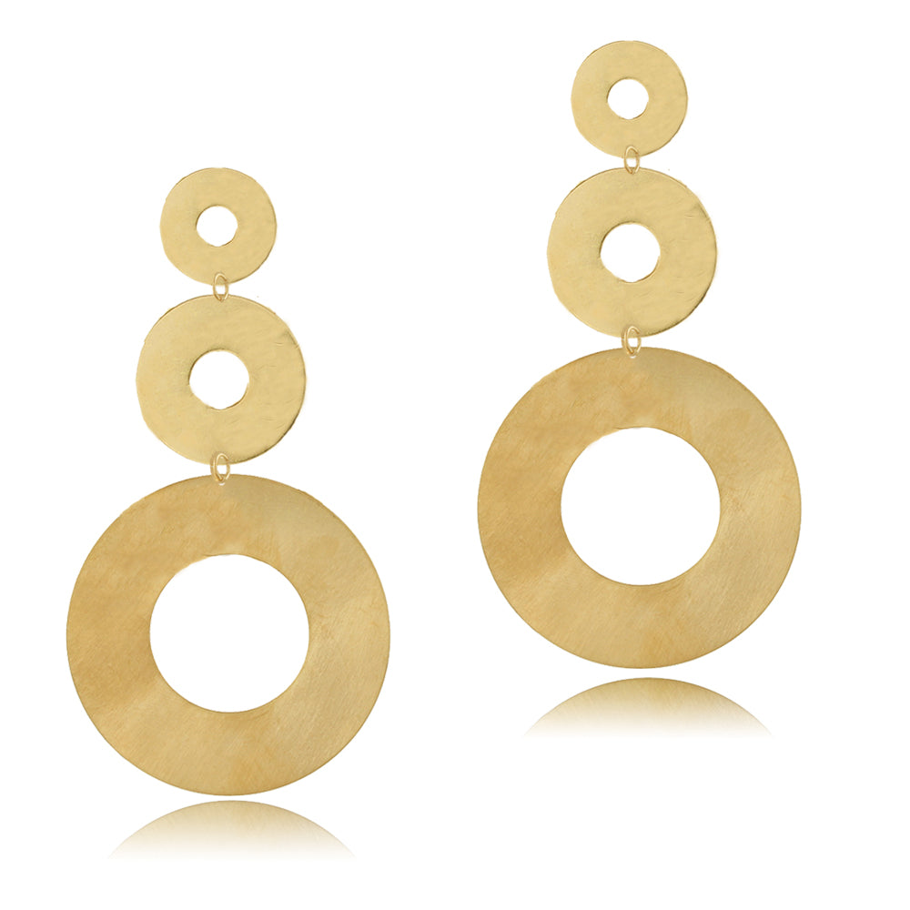 Tarnish Resistant, Nickel free and Hypoallergenic for Sensitive skin, Apparel and Accessories, Jewelry, Earrings Earring Finished in 18K Yellow Gold Women Jewelry 11279R