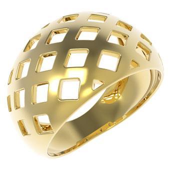 Tarnish Resistant, Nickel free and Hypoallergenic for Sensitive skin, Apparel and Accessories, Jewelry, Rings Ring Finished in 18K Yellow Gold Women Jewelry 11317 9