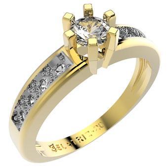 Tarnish Resistant, Nickel free and Hypoallergenic for Sensitive skin, Apparel and Accessories, Jewelry, Rings CZ Ring Finished in 18K Yellow Gold Women Jewelry 11950 6