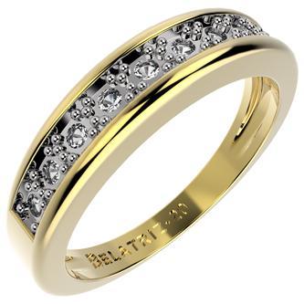 Tarnish Resistant, Nickel free and Hypoallergenic for Sensitive skin, Apparel and Accessories, Jewelry, Rings CZ Ring Finished in 18K Yellow Gold Women Jewelry 11951 6