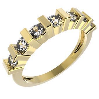 Tarnish Resistant, Nickel free and Hypoallergenic for Sensitive skin, Apparel and Accessories, Jewelry, Rings CZ Ring Finished in 18K Yellow Gold Women Jewelry 12274 6