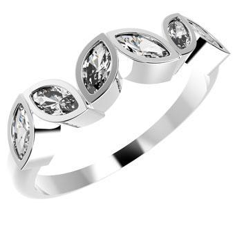 Tarnish Resistant, Nickel free and Hypoallergenic for Sensitive skin, Apparel and Accessories, Jewelry, Rings CZ Ring 925 Sterling Silver Women Jewelry 12283P Clear CZ 6