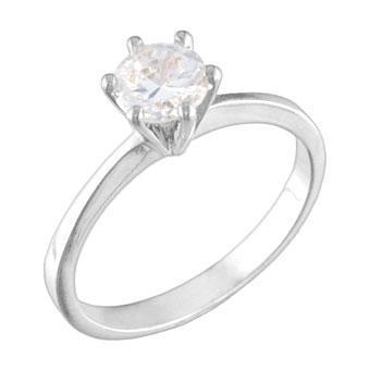 Tarnish Resistant, Nickel free and Hypoallergenic for Sensitive skin, Apparel and Accessories, Jewelry, Rings CZ Ring 925 Sterling Silver Women Jewelry 12325P Clear CZ 6