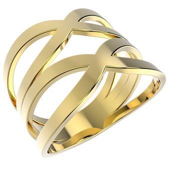 Tarnish Resistant, Nickel free and Hypoallergenic for Sensitive skin, Apparel and Accessories, Jewelry, Rings Ring Finished in 18K Yellow Gold Women Jewelry 12407 6