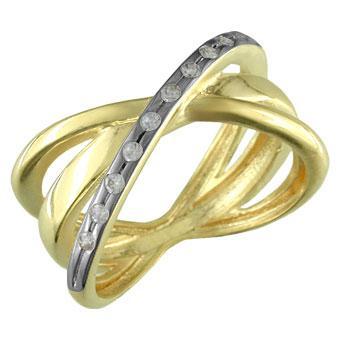 Tarnish Resistant, Nickel free and Hypoallergenic for Sensitive skin, Apparel and Accessories, Jewelry, Rings CZ Ring Finished in 18K Yellow Gold Women Jewelry 12660 6