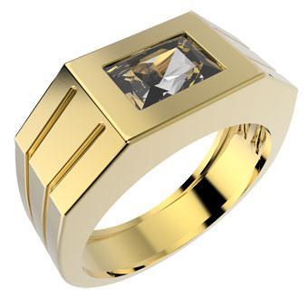 Tarnish Resistant, Nickel free and Hypoallergenic for Sensitive skin, Apparel and Accessories, Jewelry, Rings CZ Ring Finished in 18K Yellow Gold Men Jewelry 12876 Red 9