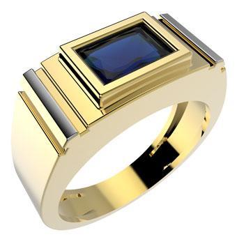 Tarnish Resistant, Nickel free and Hypoallergenic for Sensitive skin, Apparel and Accessories, Jewelry, Rings Ring Finished in 18K Yellow Gold Men Jewelry 12877 9