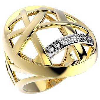 Tarnish Resistant, Nickel free and Hypoallergenic for Sensitive skin, Apparel and Accessories, Jewelry, Rings Ring Finished in 18K Yellow Gold Women Jewelry 12952 6