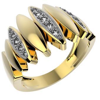 Tarnish Resistant, Nickel free and Hypoallergenic for Sensitive skin, Apparel and Accessories, Jewelry, Rings CZ Ring Finished in 18K Yellow Gold Women Jewelry 12983 Clear 6