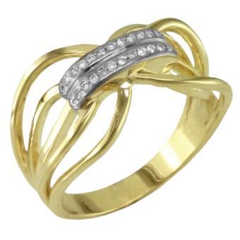 Tarnish Resistant, Nickel free and Hypoallergenic for Sensitive skin, Apparel and Accessories, Jewelry, Rings CZ Ring Finished in 18K Yellow Gold Women Jewelry 13094 6