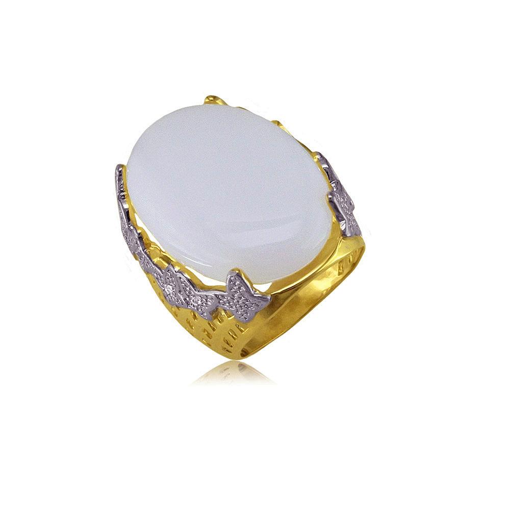 Ring Finished in 18K Yellow Gold Women Jewelry 13101