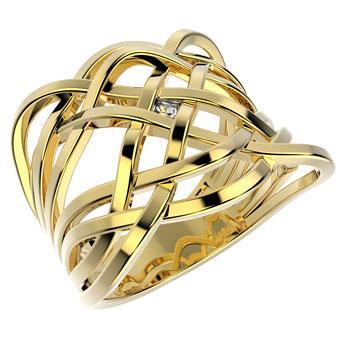 Tarnish Resistant, Nickel free and Hypoallergenic for Sensitive skin, Apparel and Accessories, Jewelry, Rings CZ Ring Finished in 18K Yellow Gold Women Jewelry 13134 6