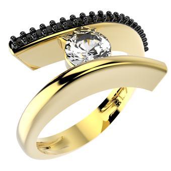 Tarnish Resistant, Nickel free and Hypoallergenic for Sensitive skin, Apparel and Accessories, Jewelry, Rings CZ Ring Finished in 18K Yellow Gold Women Jewelry 13165 Clear 6