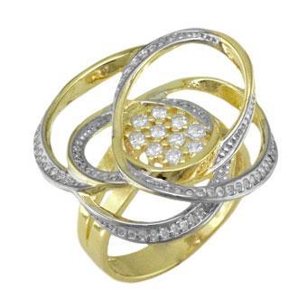 Tarnish Resistant, Nickel free and Hypoallergenic for Sensitive skin, Apparel and Accessories, Jewelry, Rings CZ Ring Finished in 18K Yellow Gold Women Jewelry 13202 6