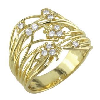 Tarnish Resistant, Nickel free and Hypoallergenic for Sensitive skin, Apparel and Accessories, Jewelry, Rings CZ Ring Finished in 18K Yellow Gold Women Jewelry 13299 6