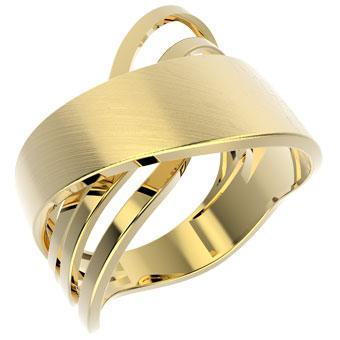 Tarnish Resistant, Nickel free and Hypoallergenic for Sensitive skin, Apparel and Accessories, Jewelry, Rings Ring Finished in 18K Yellow Gold Women Jewelry 13305 6