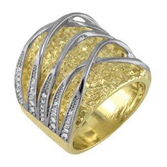 Tarnish Resistant, Nickel free and Hypoallergenic for Sensitive skin, Apparel and Accessories, Jewelry, Rings CZ Ring Finished in 18K Yellow Gold Women Jewelry 13307 6