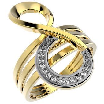 Tarnish Resistant, Nickel free and Hypoallergenic for Sensitive skin, Apparel and Accessories, Jewelry, Rings CZ Ring Finished in 18K Yellow Gold Women Jewelry 13312 6