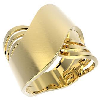 Tarnish Resistant, Nickel free and Hypoallergenic for Sensitive skin, Apparel and Accessories, Jewelry, Rings Ring Finished in 18K Yellow Gold Women Jewelry 13313 6